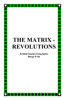 The Matrix - Revolutions