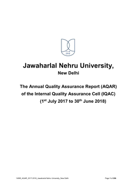 Jawaharlal Nehru University, New Delhi