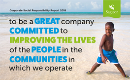 Corporate Social Responsibility Report 2018 2