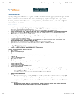 __Evaluation of the Airway