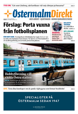 Porta Vuxna Från Fotbollsplanen