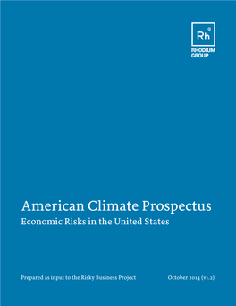 American Climate Prospectus: Economic Risks in the United States