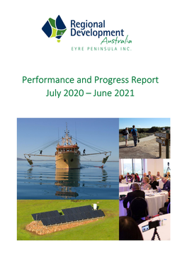 Performance and Progress Report July 2020 – June 2021