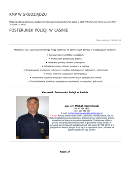 Posterunek Policji W Łasinie