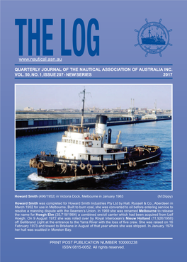 The Log Quarterly Journal of the Nautical Association of Australia Inc