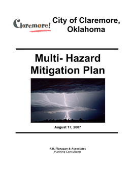 Multi- Hazard Mitigation Plan