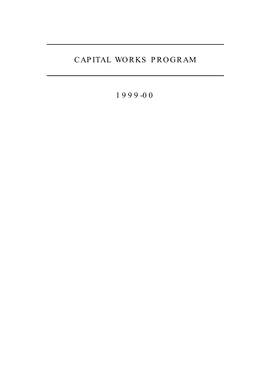 Capital Works Program