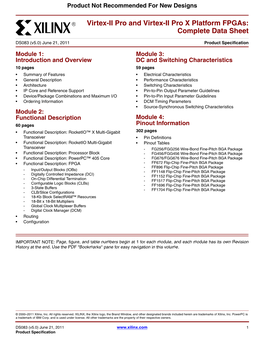 DS083 (V5.0) June 21, 2011 0 Product Specification