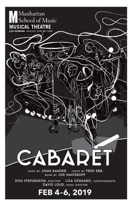 Cabaret MUSIC by John Kander LYRICS by Fred Ebb BOOK by Joe Masteroff