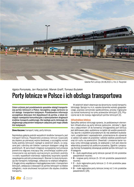 Porty Lotnicze W Polsce I Ich Obsługa Transportowa