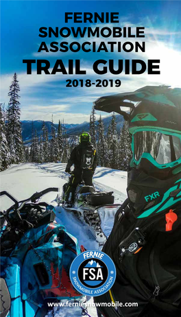 Fernie Snowmobile Association Trail Guide 2018-2019