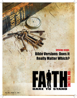 Bible Versions: Does It Really Matter Which? on the LINE