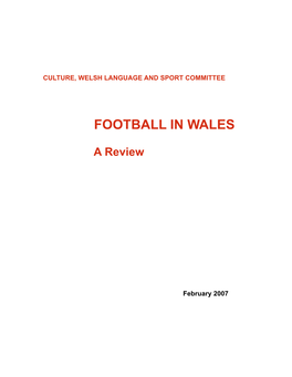 Football in Wales
