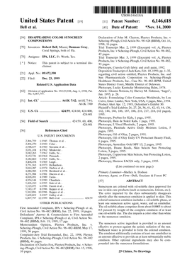 United States Patent (19) 11 Patent Number: 6,146,618 Bell Et Al