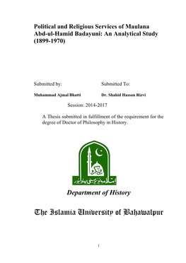 The Islamia University of Bahawalpur