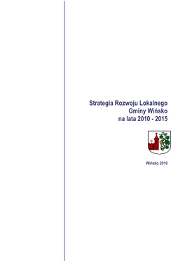 Strategia Rozwoju Lokalnego Gminy Wińsko Na Lata 2010 � 2015