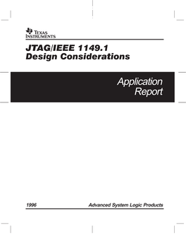 JTAG/IEEE 1149.1 Design Considerations