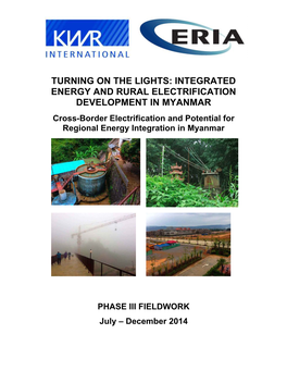 Cross-Border Electrification and Potential for Regional Energy Integration in Myanmar