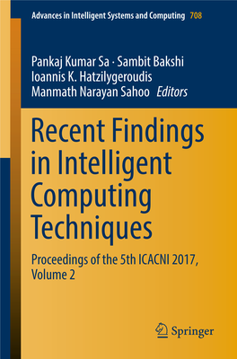 Recent Findings in Intelligent Computing Techniques Proceedings of the 5Th ICACNI 2017, Volume 2 Advances in Intelligent Systems and Computing