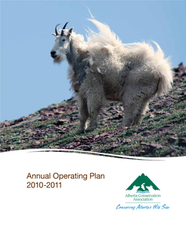Annual Operating Plan 2010-2011 Annual Operating Plan 2010-2011