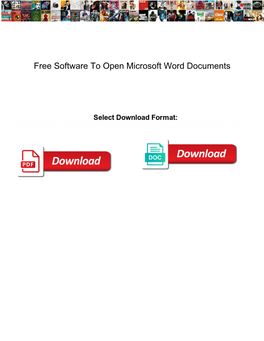 Free Software to Open Microsoft Word Documents