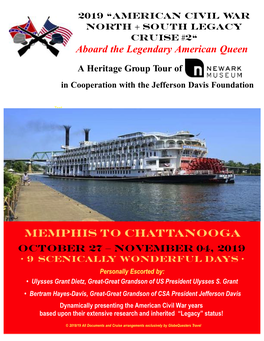 Memphis to Chattanooga Aboard the Legendary American Queen