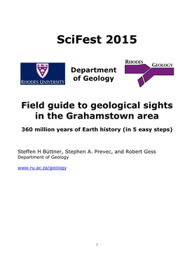 Field Guide to Geological Sights in the Grahamstown Area