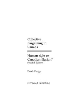 Collective Bargaining in Canada 2Nd Edition.Pdf