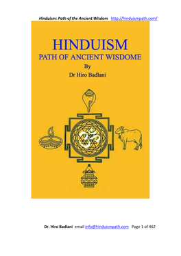 Hinduism: Path of the Ancient Wisdom