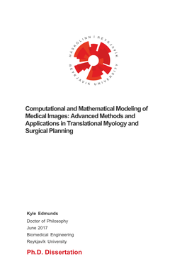 Advanced Methods and Applications in Translational Myology and Surgical Planning