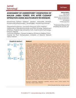 Template for for the Jurnal Teknologi