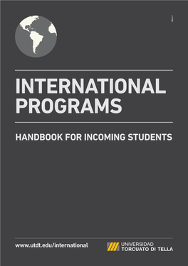 Handbook for Incoming Students