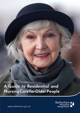 A Guide to Residential and Nursing Care for Older People