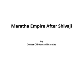 Maratha Empire After Shivaji