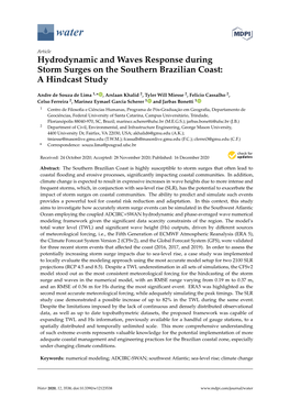 Hydrodynamic and Waves Response During Storm Surges on the Southern Brazilian Coast: a Hindcast Study