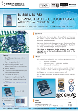 BL-565 BL-752 Datasheet Original