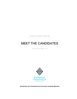 Meet the Candidates