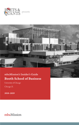 Insider's Guide: Booth School of Business