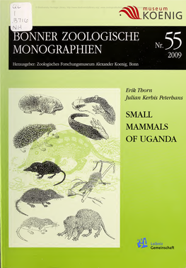 Bonner Zoologische Monographien 55 2009