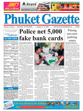 Police Net 5,000 Fake Bank Cards