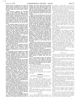 CONGRESSIONAL RECORD—HOUSE July 31, 1997