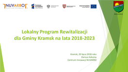 Lokalny Program Rewitalizacji Dla Gminy Kramsk Na Lata 2018-2023