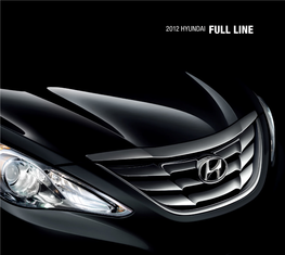 2012 Hyundai FULL LINE