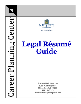 Legal Résumé Guide