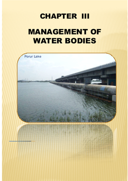 Management of Water Bodies