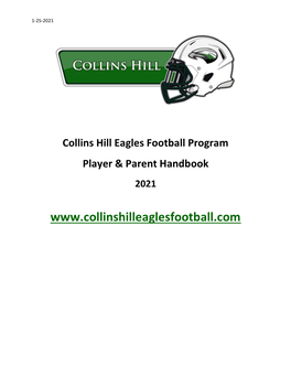 2021 Collins Hill Football Handbook