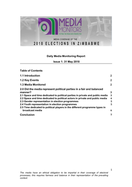 Daily Report Issue 1.Docx