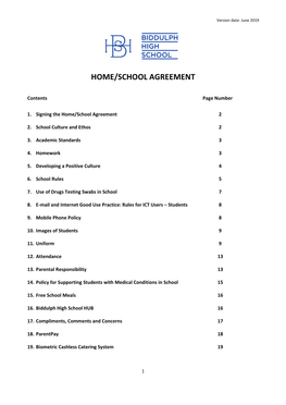 Home School Agreement