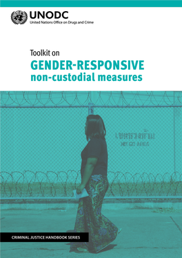 Toolkit on GENDER-RESPONSIVE Non-Custodial Measures