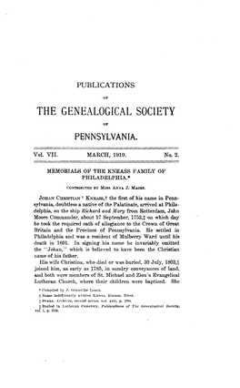 The Genealogical Society